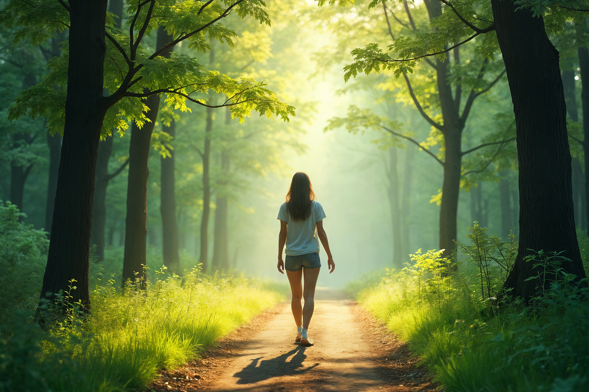 Female Walking Addiction Theraphy